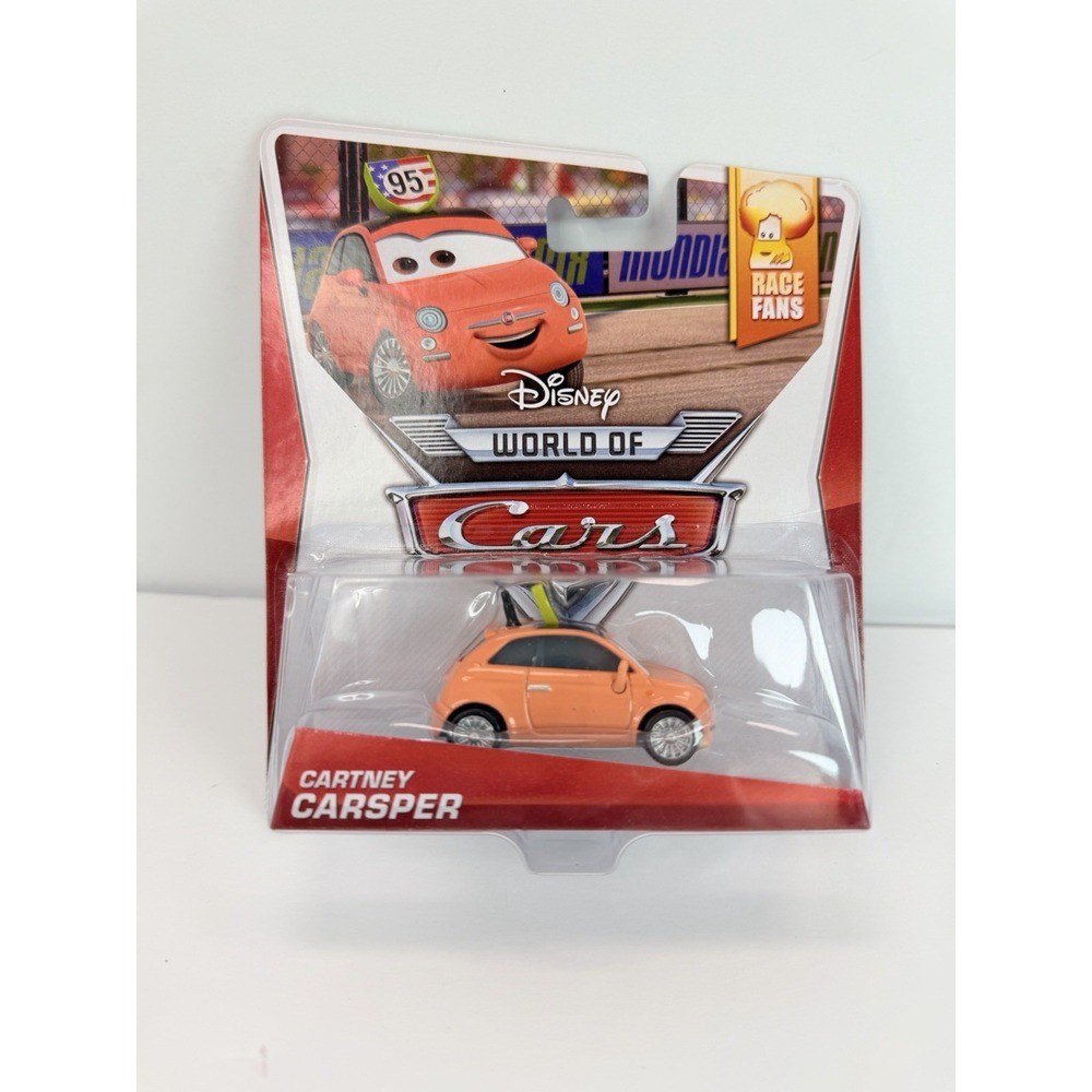 2013 Disney Pixar Cars 2: CARTNEY CARSPER (#1/9) Race Fan Series "World of Cars"
